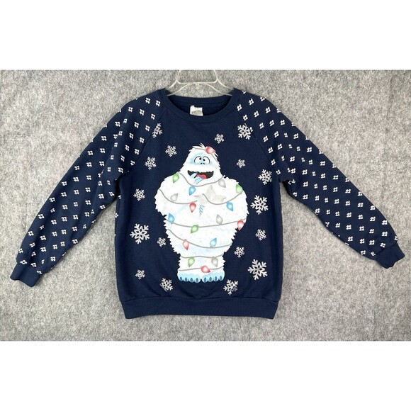 Rudolph the Red Nosed Reindeer Christmas Sweatshirt M (7-9) Abominable Snowman - Picture 1 of 8